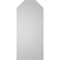 Ekena Millwork Octagonal Top Surface Mount PVC Gable Vent w/ 2"W x 1-1/2"P Brickmould Frame, 18"W x 40"H GVPOT18X4002SN - alternate 4